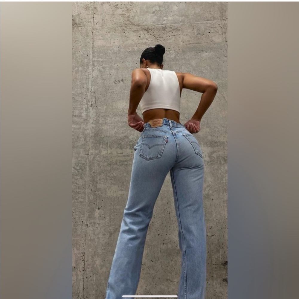 2001* Vintage LEVIS 505 8 miss L 30x34 light wash jeans! Long inseam! 501 27/28